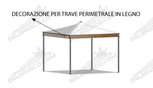 gazebo amalfi legno per traliccio