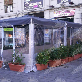 gazebo parete cristal napoli